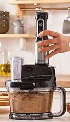 Karaca MM Prosteel 2000w Cam Mutfak Robotu Siyah - Inox