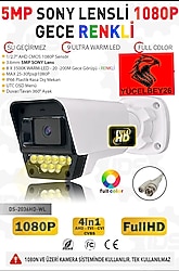 5 MP GECE GÖRÜŞLÜ RENKLİ WERM KAMERA HD 