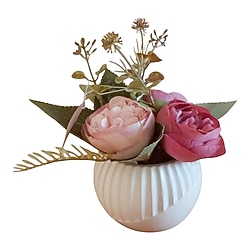 TAŞ SAKSIDA YAPAY GÜLLER