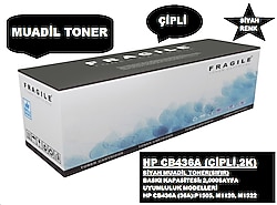 HP CB436A (ÇİPLİ,2K) SİYAH MUADİL TONER(SIFIR)