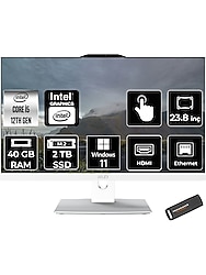 Msı Modern AM242TP Intel Core I5 1235U 40GB 2tb SSD 23.8" Fhd Windows 11 Home Touch All In One Bilgisayar