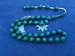 Özel Renk Tasarımlı Abanoz Ağacı Tesbih