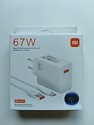 67W Xiaomi Orjinal Turbo Hızlı Şarj Aleti Saniye Saydırmalı 6A Sıfır Set Type C Kablolu "SIFIR ÜRÜN"
