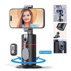 Telefon Tutucu Yüz Takipli Akıllı Tripod – Yapay Zeka ile 360° Otomatik Hareket Takibi