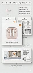 Xiaomi Redmi Buds 6 Active - Pembe | %100 Orijinal, Doğrulanabilir & Sıfır Kutulu
