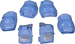 Sıfır Ravel Shield Paten Kaykay Scooter Bisiklet Koruyucu Set Takımı Mavi Renk