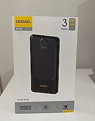 DUDAO K10 10000mAh Siyah Power Bank
