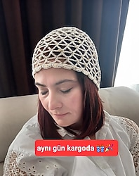 pullu file bere şapka SİPARİŞ ALINIR