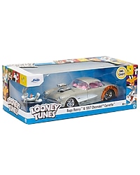 Looney Tunes Bugs Bunny ve 1957 Chevrolet Corvette 1:24 Die Cast Araç ve Figür 32390