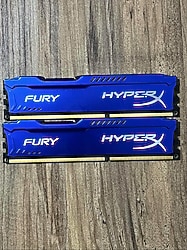 KİNGSTON HYPERX FURY 2X4 8 GB DDR3 1600 MAVİ RAM