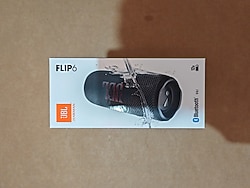 Jbl flip 6 siyah renk. kapalı kutu