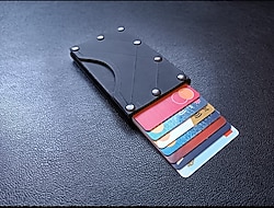 -sıfır ürün- hakiki deri el yapımı RFİD güvenlikli mekanizmalı kartlık