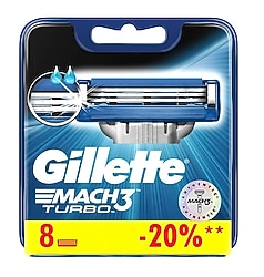 Gillette Mach3 Turbo 8'li Yedek Tıraş Bıçağı