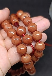 Sıfır ürün Eski Yapım Farklı Kesim Damarlı Sıkma Kehribar Tesbih