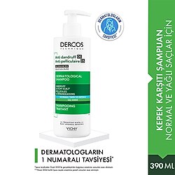 Vichy Dercos Shampoo - Yağlı Saçlar İçin Kepek Karşıtı Şampuan 390ml