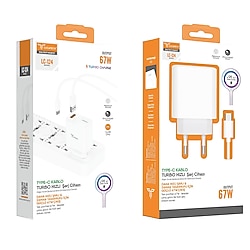 LC-124 | 67W, 1mt Type-C Turbo Kablolu Şarj Cihazı