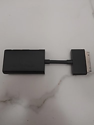 HP HSTNN-F03D Dock Connector to Ethernet & VGA Adapter..Google'da arattım bu şekilde çıktı..Resimdeki gibidir..