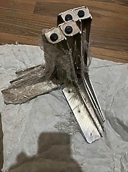 Koçtaş 4 adet koltuk kanepe metal ayak sıfır