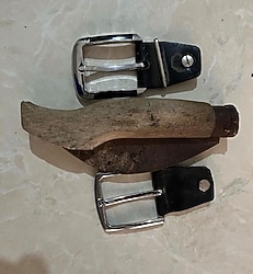 2 adet lüx kemer tokası ve antika bıçak