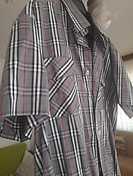 gomlek yeni cift kapakli cepli L beden