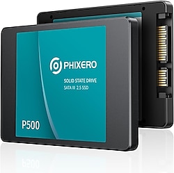 Phixero P500 500 GB SSD, SATA 3.0 500 GB SSD, 3D NAND 500 GB SSD