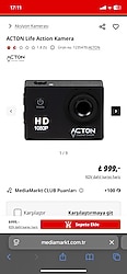 ACTON Life aksiyon kamerası 1080p