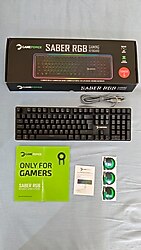 Gamepower SABER RGB Red Switch Gaming Mekanik Klavye