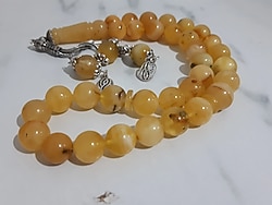 Orjinal Fosilli Kaya Damla Kehribar