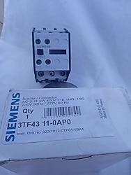 Siemens 3TF43 11-0AP0 Kontaktör - 11kW / 25A - Sıfır Kutulu