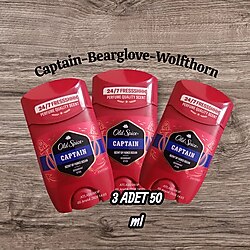 Old #Spice #Deodorant 3lü Fırsat sıfır ürün #Captain-Bearglove-Wolfthorn 3 ADET 50 ml Hükmeden Erkek İçin.Old Spice’ın m