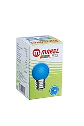 Makel 1watt Led Gece Lambası Mavi x 1 adet