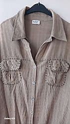 L -M BEDEN HAKİ RENK GÖMLEK