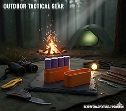 18650 Pil Kutusu Outdoor Tactical Kamp