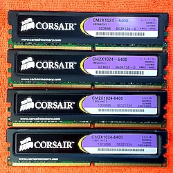 Corsair XMS2 CM2X1024-6400 DDR2 1GBx4 4GB RAM-(ÜCRETSİZ KARGO)