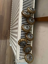 8 adet şeffaf+sessiz paten tekeri