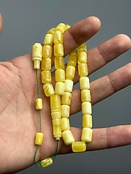 Usta İşi Kaya Damla Kehribar Tesbih