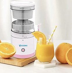 Yasomi Citromix Taşınabilir Usb Şarjlı Mini Narenciye Ve Meyve Sıkacağı (Pembe) 2 YIL GARANTİLİ