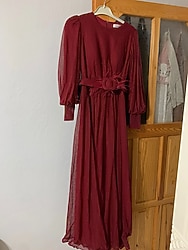 bordo abiye 1 kez giyildi