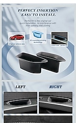 BIBIBO Seat Leon 5f kapı kolu saklama bölmesi, Seat Leon 5F FR ST MK3 2012-2019 ile uyumlu, araç kapısı düzenleyici sakl