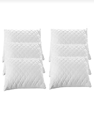 Fermuarlı Yastık Koruyucu Kılıfı Alez Kapitoneli 6 Adet