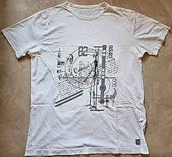 C21 SPORT BASKILI BEYAZ TİŞORT