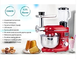 Yasomi Kıyma Aparatlı Stand Mikser 5.5Lt Mutfak Şefi