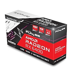 Sapphire RX 6400 Pulse AMD Radeon 4 GB 64 Bit GDDR6 Ekran Kartı