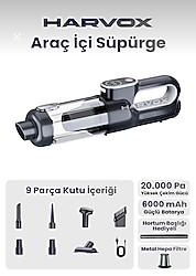 HARVOX 20000PA GUCLU VAKUM ARAC SUPURGE