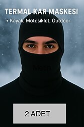 2 Adet unisex kar maskesi sıfır hiç kullanılmamıştır