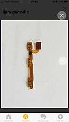 Huawei Y7 Prime 2019 Güç Ses Tuş Film Bord