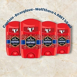 Old #Spice #Deodorant 4lü Fırsat sıfır ürün #Captain-Bearglove-Wolfthorn 4 ADET 50 ml Hükmeden Erkek İçin.Old Spice’ın m