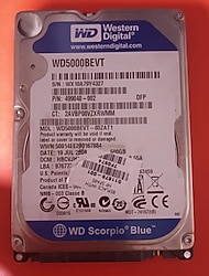 WD 500 GB 2.5” SATA Laptop Hard Disk (Sağlık 100 , Sorunsuz, İkinci El)