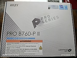 MSI Pro B760-P II Intel B760 7000 MHz (OC) DDR5 Soket 1700 ATX Anakart