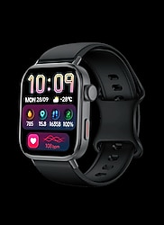 amoled ekranlı akıllı bayan saati kalobee gw11 mini siyah